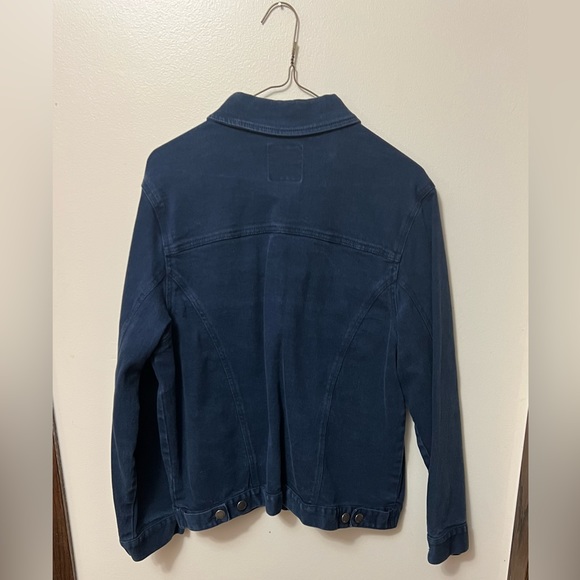 Gloria Vanderbilt Navy Jean Jacket Size L. - Picture 2 of 3